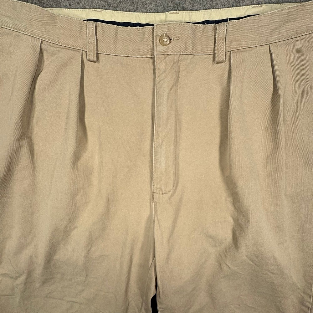 Vintage Polo Ralph Lauren Andrew Pants Mens 38x29 Beige Chino‎ Double Pleated